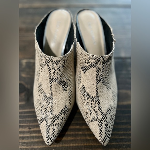 Enzo Angiolini Snake Reptile Print Mules Sz 9.5 - Picture 6 of 7